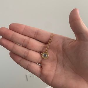 David Yurman Gold Evil Eye Necklace